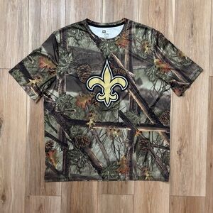 Saints  NFL Team Camouflage Tee Shirt Size XXL 2XL